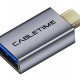 CABLETIME αντάπτορας USB Type-C σε USB 3.0 C160, γκρι