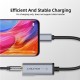 CABLETIME αντάπτορας USB Type-C σε USB Type-C & 3.5mm C160, 0.1m, γκρι