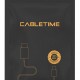 CABLETIME αντάπτορας USB Type-C σε USB Type-C & 3.5mm C160, 0.1m, γκρι