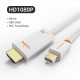 CABLETIME καλώδιο Mini DisplayPort σε HDMI AV588, 1080p, 1.8m, λευκό