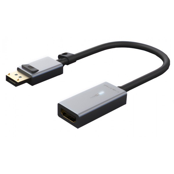CABLETIME αντάπτορας Displayport σε HDMI AV589, LED Ring, 0.15m, μαύρος - Σύγκριση Προϊόντων