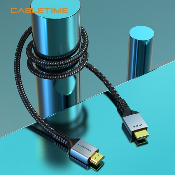 CABLETIME καλώδιο HDMI 2.1 HM8K, 28AWG, 8K/60HZ, 2m, μαύρο - Εικόνα