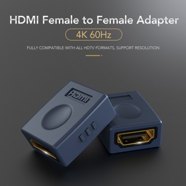 CABLETIME αντάπτορας HDMI F/F AV599, 4K/1080P, gold plated, μπλε - Σύγκριση Προϊόντων