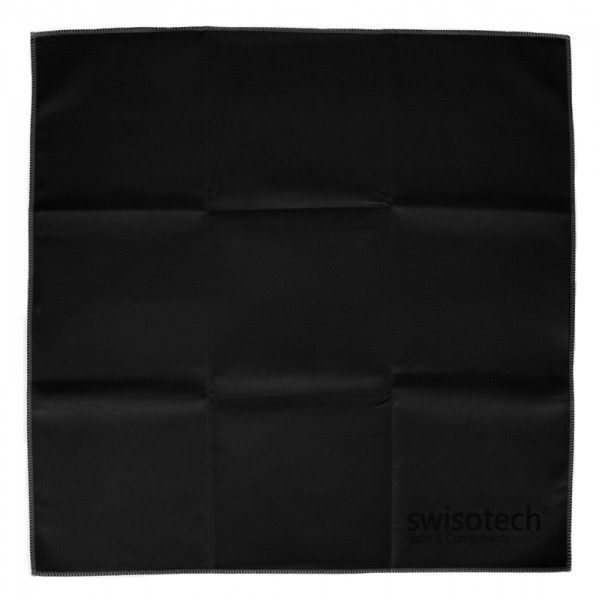 SWISOTECH πανάκι καθαρισμού/γυαλίσματος κοσμήματος, 22x22cm, μαύρο - SWISOTECH