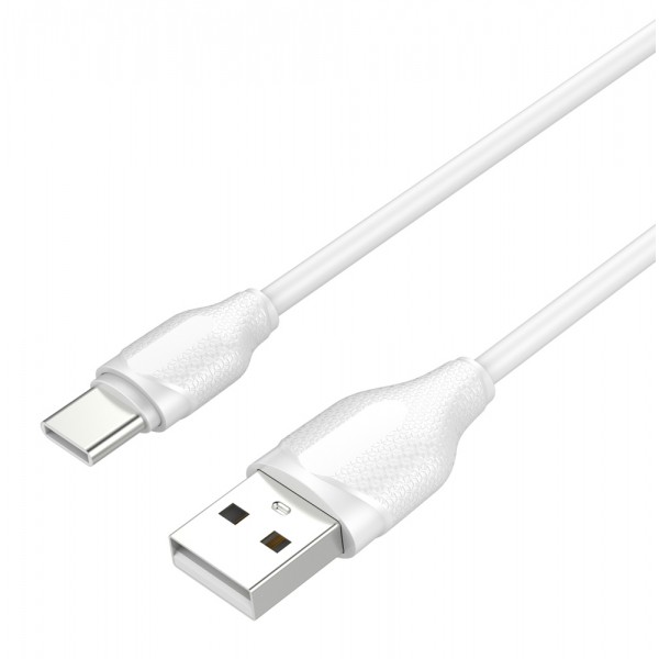 LDNIO καλώδιο USB-C σε USB LS371, 2.1A, 1m, λευκό - LDNIO