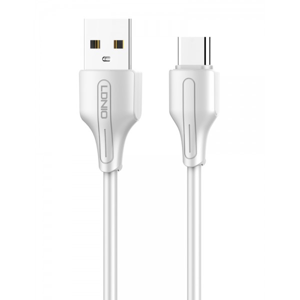 LDNIO καλώδιο USB-C σε USB LS540, 2.4A, 20cm, λευκό - LDNIO