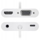 GOOBAY USB-C docking station 52418, HDMI/VGA/PD, 100W, 4K, 12cm, λευκός
