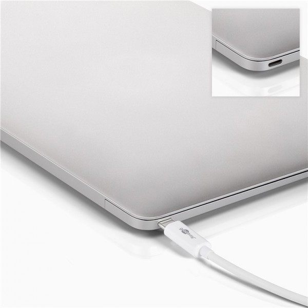 GOOBAY USB-C docking station 52418, HDMI/VGA/PD, 100W, 4K, 12cm, λευκός