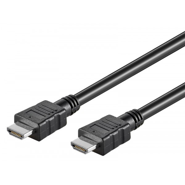 GOOBAY καλώδιο HDMI 58443 με Ethernet, 4K/30Hz, 10.2Gbit/s, 5m, μαύρο - GOOBAY