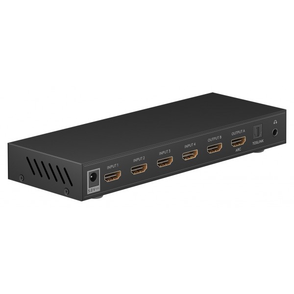 GOOBAY HDMI matrix switch 58478, 4-in σε 2-out, 4K/30Hz, μαύρο - KVM - Splitter - Switch