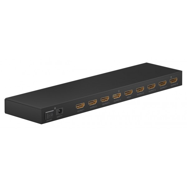 GOOBAY HDMI splitter 58484, 1-in σε 8-out, 4K/60Hz, μαύρο - KVM - Splitter - Switch