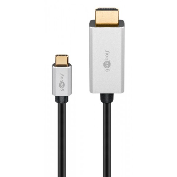 GOOBAY καλώδιο USB-C σε HDMI 60174, HDR, 8K, 4K/120Hz, 2m, μαύρο - Σύγκριση Προϊόντων