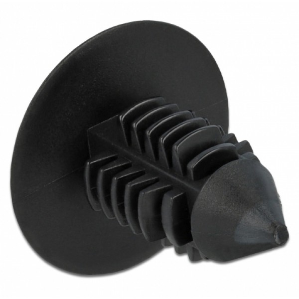 DELOCK Πλαστική τάπα 60187 για κάλυψη οπών, 15x14.5mm, μαύρη, 10τμχ - DeLock