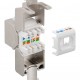 GOOBAY keystone module RJ45 CΑΤ 8.1 61129, STP, 2000 MHz, GHMT, ασημί