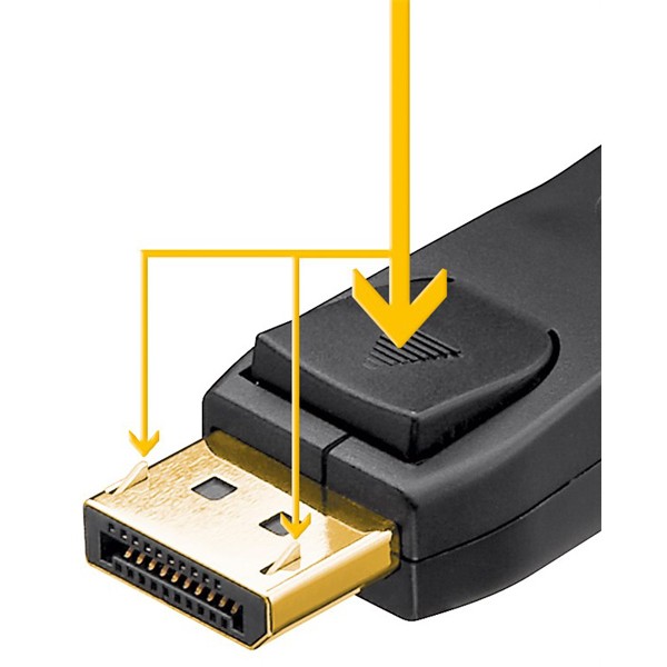 GOOBAY καλώδιο DisplayPort 61696, 8K/60Hz, 32.4 Gbit/s, 1m, μαύρο - Εικόνα