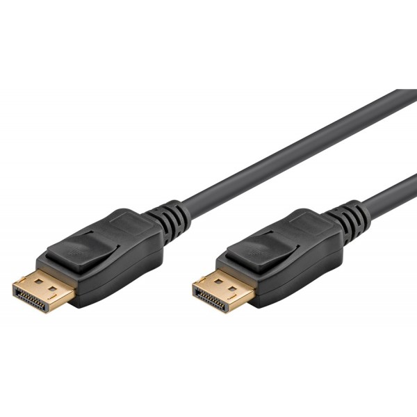 GOOBAY καλώδιο DisplayPort 61697, 8K/60Hz, 32.4 Gbit/s, 2m, μαύρο - Εικόνα