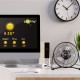GOOBAY επιτραπέζιος ανεμιστήρας 62061, 8", USB, μαύρος