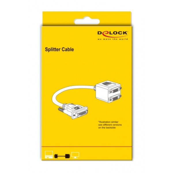 DELOCK splitter HDMI σε 2x HDMI θηλυκό 65226 με Ethernet, 1080p, μαύρο - KVM - Splitter - Switch