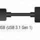 DELOCK αντάπτορας USB 3.1 σε RJ45 65903, Gen 1, 1000Mbps, 12cm, μαύρος