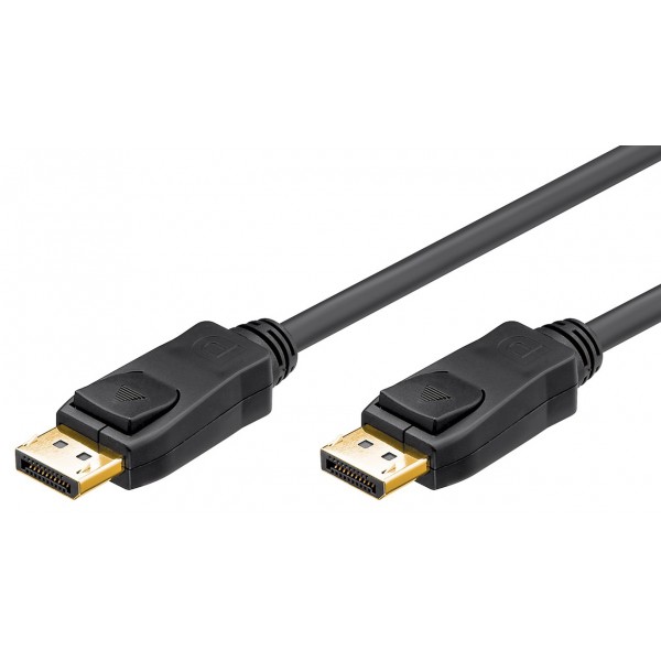GOOBAY καλώδιο DisplayPort 1.2 VESA 65925, 4K/60Hz 21.6Gbit/s, 5m, μαύρο - Εικόνα