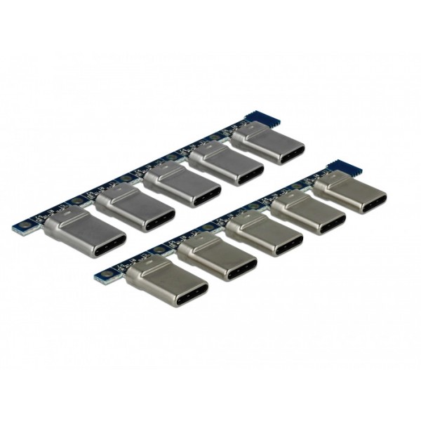 DELOCK Connector USB Type-C Male 65966, 4pin, 10τμχ - Σύγκριση Προϊόντων