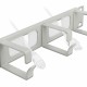 DELOCK Cable Managment 66541, 10", 3 θέσεων, 1U, με βούρτσα προστασίας