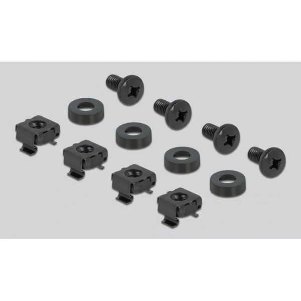 DELOCK Cable Managment 66541, 10", 3 θέσεων, 1U, με βούρτσα προστασίας