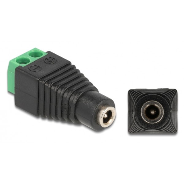 DELOCK αντάπτορας DC 1.35 x 3.5mm θηλυκό σε Terminal Block 2pin 66730 - Σύγκριση Προϊόντων