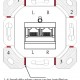 GOOBAY επιτοίχια πρίζα CAT 6e 68246, 2x RJ45, 80x80, λευκή