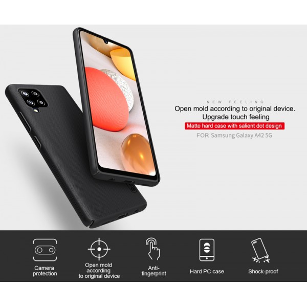 NILLKIN θήκη Super Frost Shield για Samsung Galaxy A42 5G, μπλε