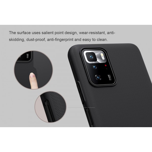 NILLKIN θήκη Super Frosted Shield για Xiaomi Redmi Note 10 Pro 5G, μπλε