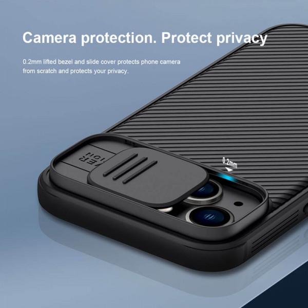 NILLKIN θήκη CamShield Pro για Apple iPhone 14 Plus, μαύρη - NILLKIN