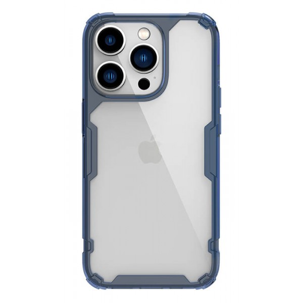 NILLKIN θήκη Nature Pro για Apple iPhone 14 Pro, μπλε & διάφανη - NILLKIN