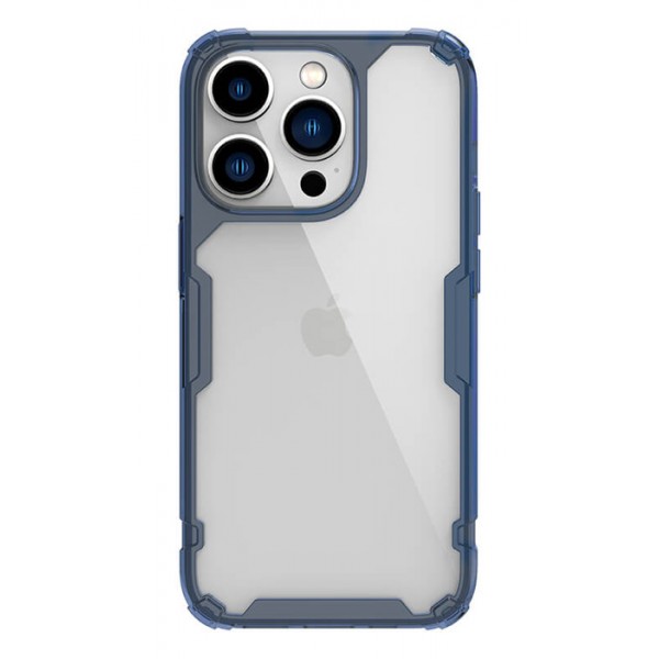 NILLKIN θήκη Nature Pro για Apple iPhone 14 Pro Max, μπλε & διάφανη - NILLKIN
