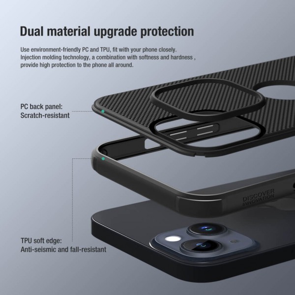 NILLKIN θήκη Super Frosted Shield Pro για iPhone 14, μαύρο - NILLKIN