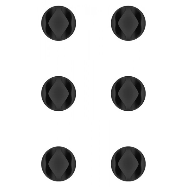 GOOBAY οργανωτές καλωδίων σιλικόνης 70362, 2 θέσεων, Φ5.3mm, μαύρο, 6τμχ - Τακτοποίηση Καλωδίων