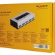 DELOCK VGA switch 87759, 4 ports, bidirectional, Full HD, ασημί