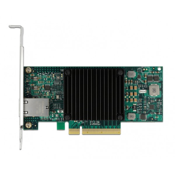 DELOCK κάρτα επέκτασης PCIe x8 σε RJ45, 10 Gbps, low profile