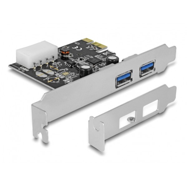 DELOCK κάρτα επέκτασης PCI x1 σε 2x USB 89243, 5Gbps - PC & Αναβάθμιση