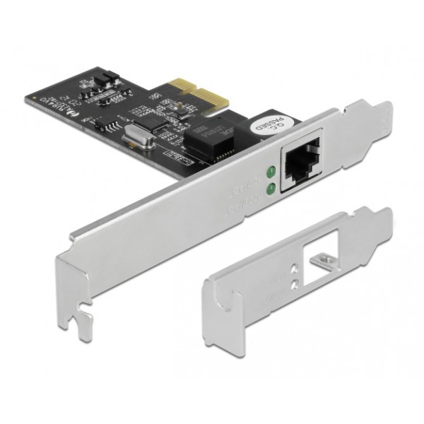 DELOCK κάρτα επέκτασης PCIe σε RJ45 89598, 2.5 Gbps, low profile - Δικτυακά