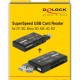 DELOCK USB 3.2 card reader 91758 για CF/SD/Micro SD/MS/M2/xD, μαύρο