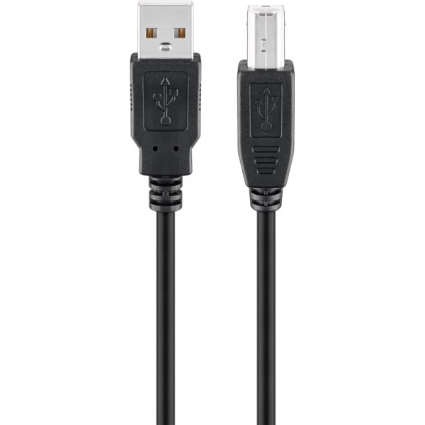 GOOBAY καλώδιο USB 2.0 σε USB Type B 93597, 3m, μαύρο - USB