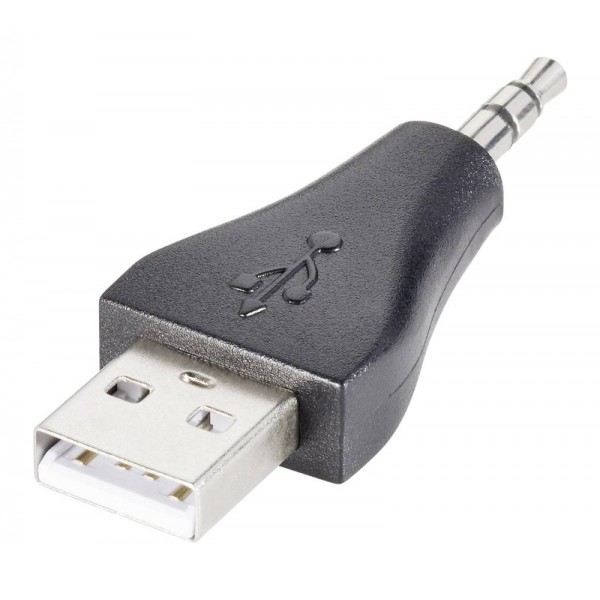 GOOBAY αντάπτορας USB σε 3.5mm jack 93981, 3pin, μαύρο - GOOBAY