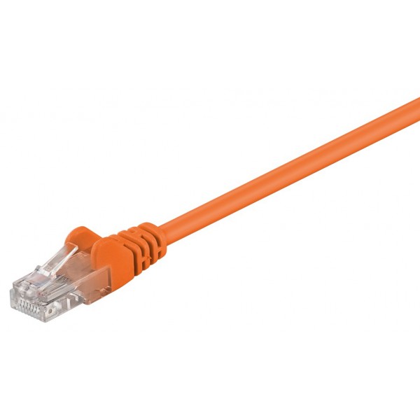 GOOBAY καλώδιο δικτύου 95201, CAT 5e U/UTP, CCA, PVC, 0.25m, πορτοκαλί - GOOBAY