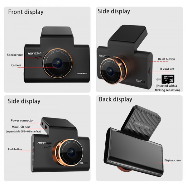 HIKVISION dash κάμερα αυτοκινήτου C6 Pro με 3" οθόνη, GPS, Wi-Fi, 1600p - Σπίτι & Gadgets