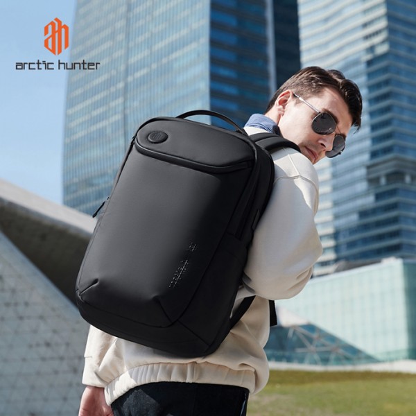 ARCTIC HUNTER τσάντα πλάτης B00555 με θήκη laptop 15.6", 25L, USB, μαύρη - Σπίτι & Gadgets