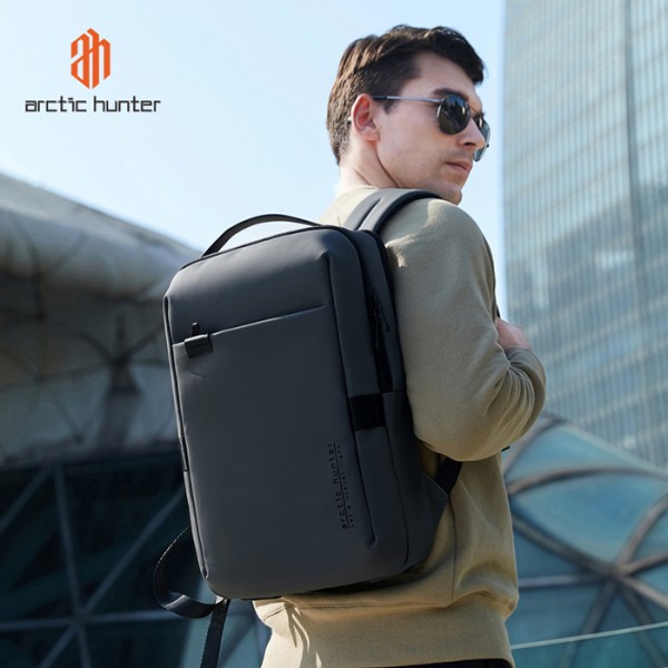 ARCTIC HUNTER τσάντα πλάτης B00574 με θήκη laptop 15.6", 10L, γκρι - Σπίτι & Gadgets