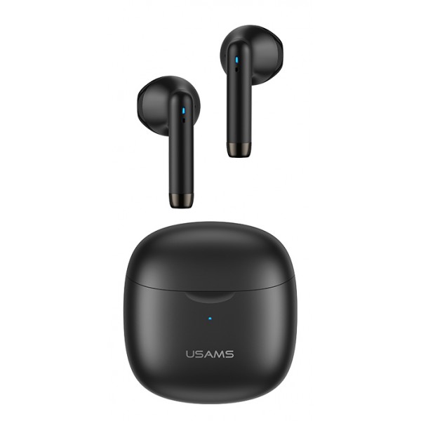 USAMS earphones IA04 με θήκη φόρτισης, True Wireless, μαύρα - Ακουστικά - Bluetooth