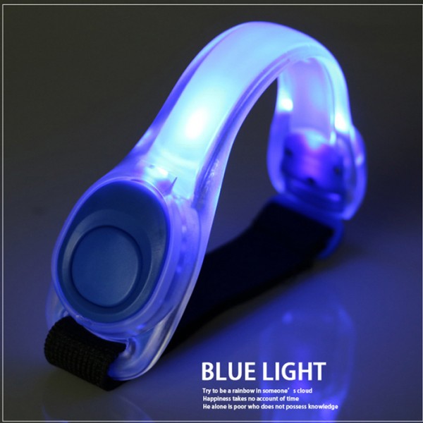 LED armband BIKE-0040, 2 λειτουργίες, 18.5 x 4cm, μπλε - UNBRANDED