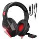 MPOW gaming headset BMBH414ARSD LED, multiplatform, 3.5mm, μαύρο-κόκκινο